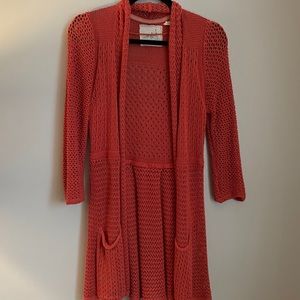 ANTHRO Angel of the North Matinee Open Cardigan